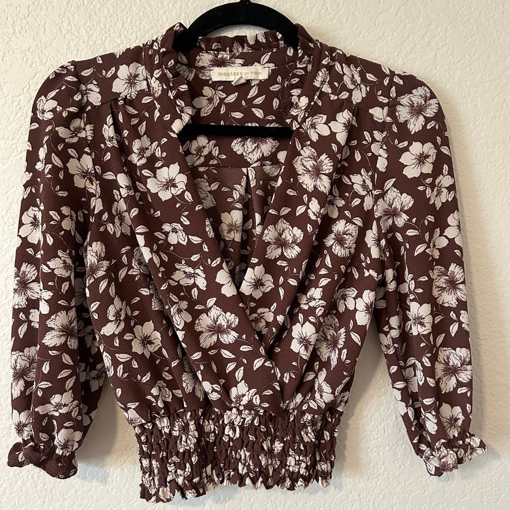 Floral blouse by Monteau